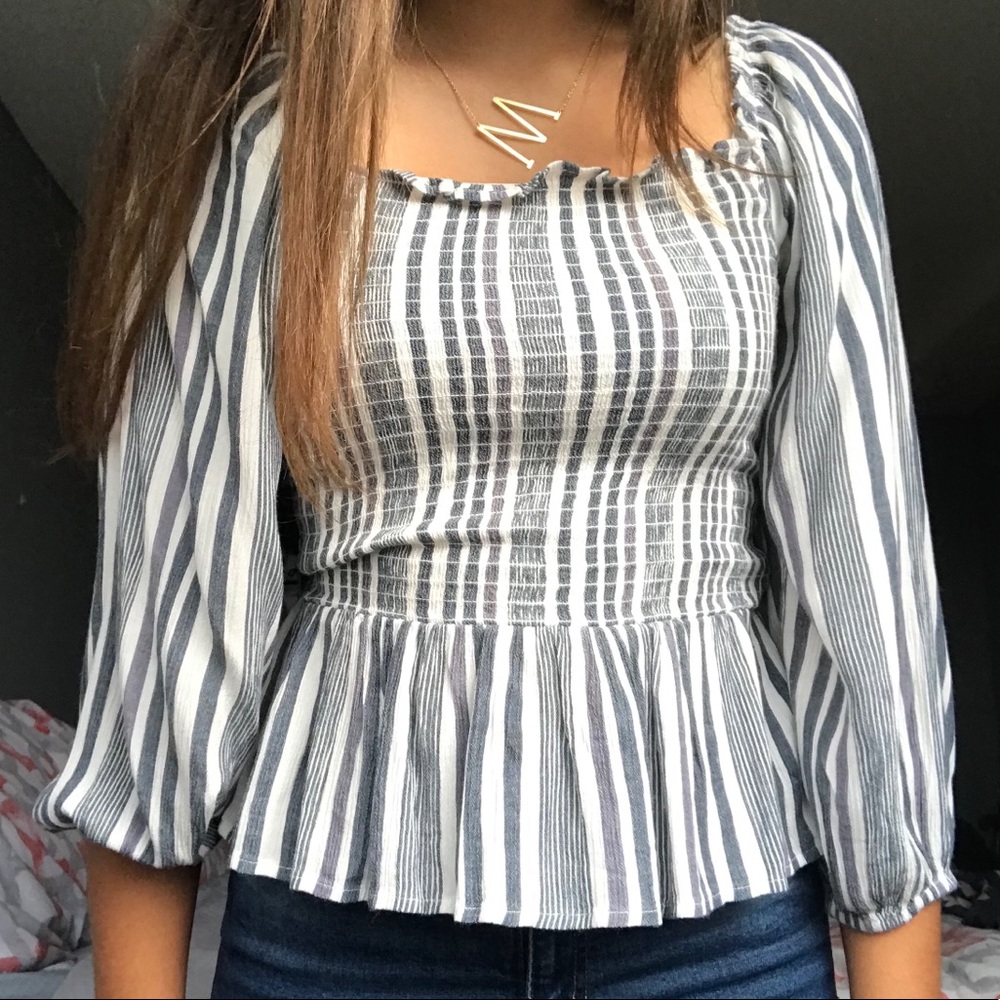 SOLD American Eagle Striped Blouse